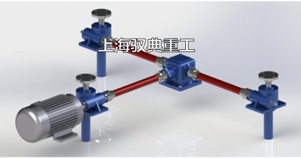 SWL絲桿升降機(jī)三臺聯(lián)動(dòng)同步升降機(jī)構(gòu)平臺圖片